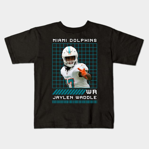 JAYLEN WADDLE - WR - MIAMI DOLPHINS Kids T-Shirt by Mudahan Muncul 2022